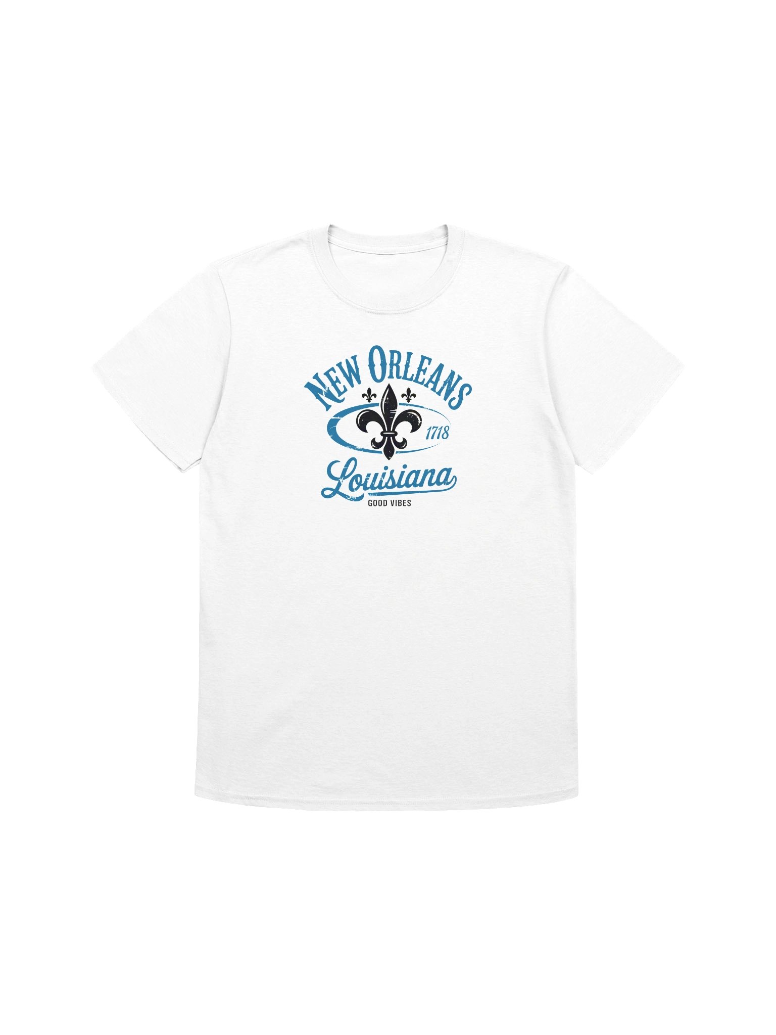 New Orleans Louisiana Fleur-de-Lis Vintage Crest – Retro Distressed NOLA Good Vibes Design product image (73)