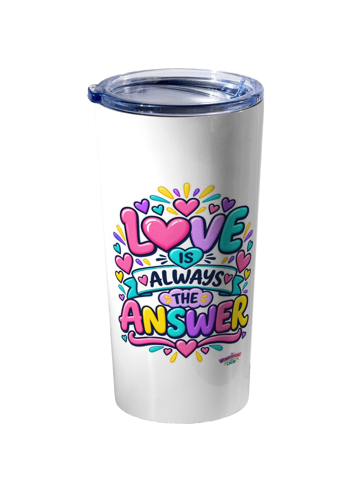 20oz Stainless Steel Inspirational Tumbler - Love is Always the Answer. product image (2)