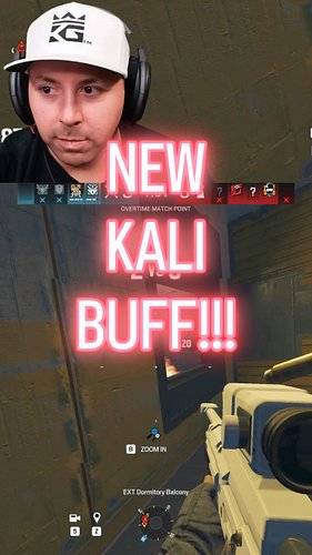 NEW KALI BUFF!!! #rainbowsixsiege #rainbowsix #r6 #r6s #gaming