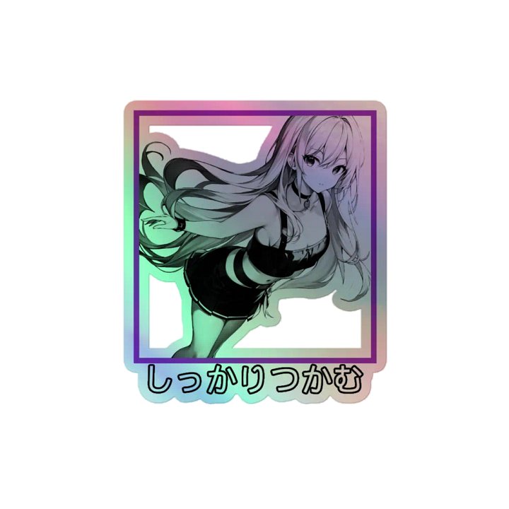 JAGER WAIFU HOLOGRAPHIC STICKER product image (2)