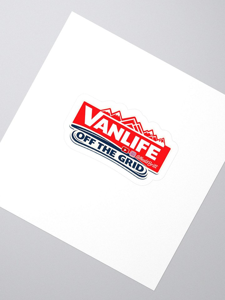 Vanlife - Off the Grid Large Sticker product image (2)
