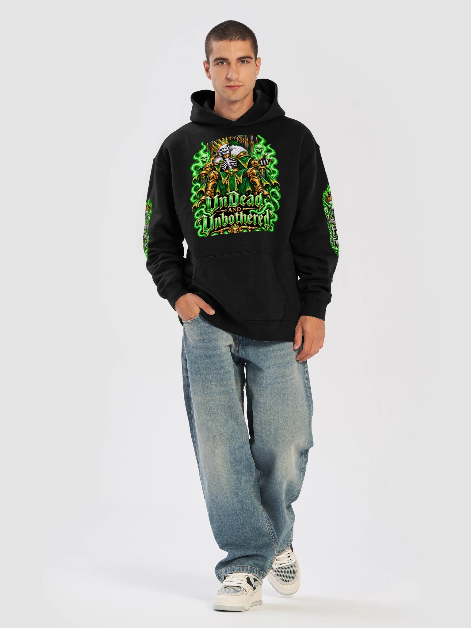Undead and Unbothered Hoodie (Green) product image (5)