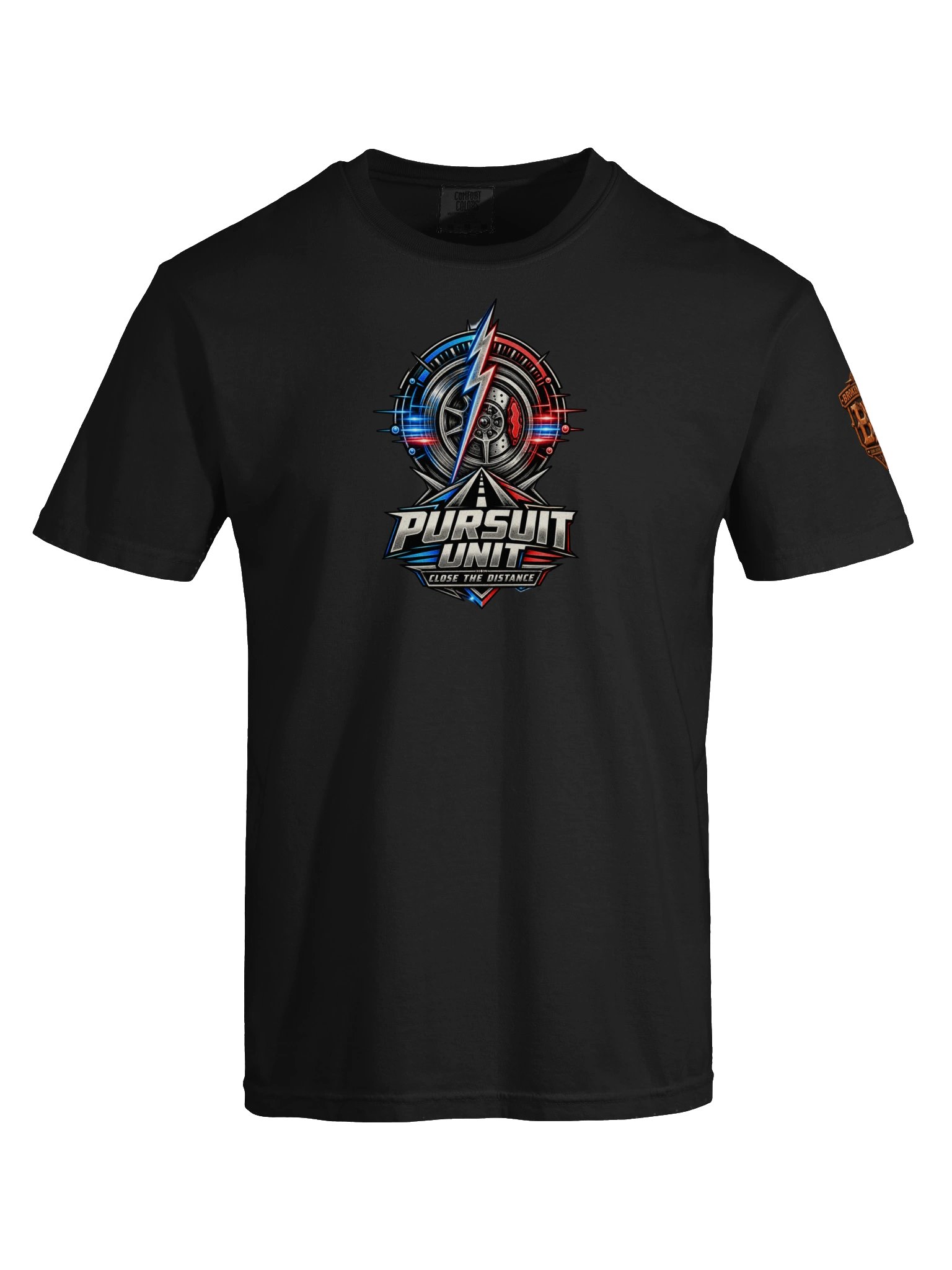Police Pursuit Shirt — High-Speed Intercept™ “Close the Distance” Tee | Flat Out Broken™ product image (10)