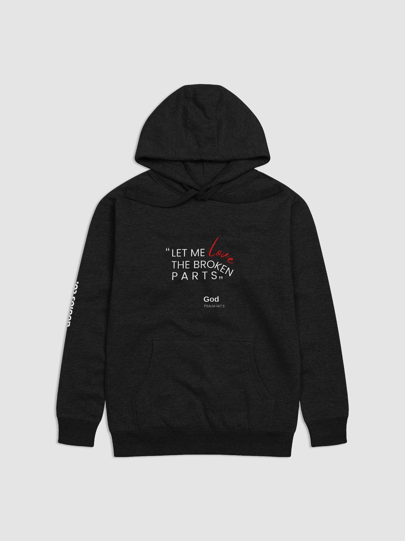 Broken Parts Hoodie – Let God Love Every Piece product image (1)