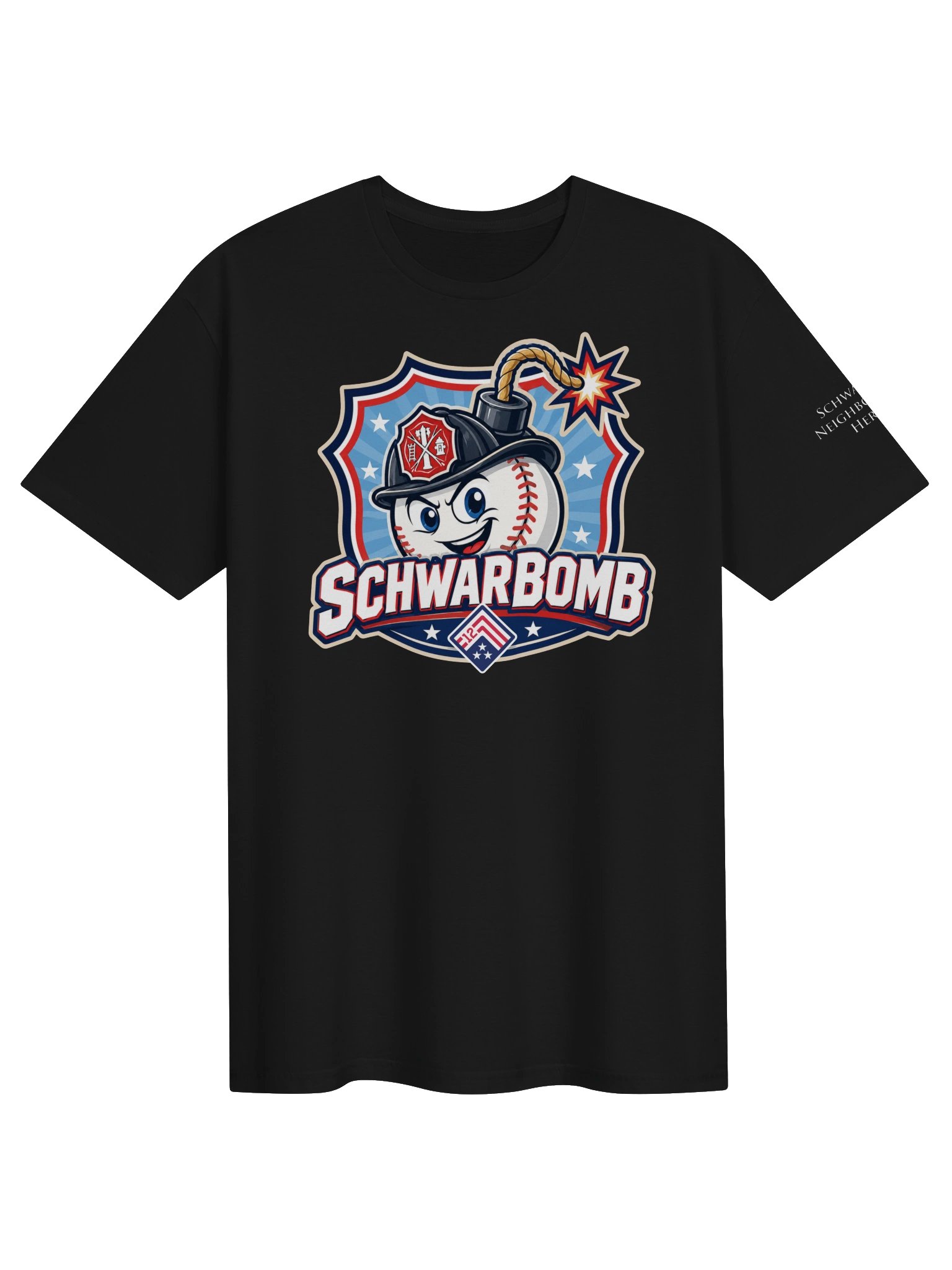 Schwarbomb Buddy (Firefighter) ADULT Tee product image (1)