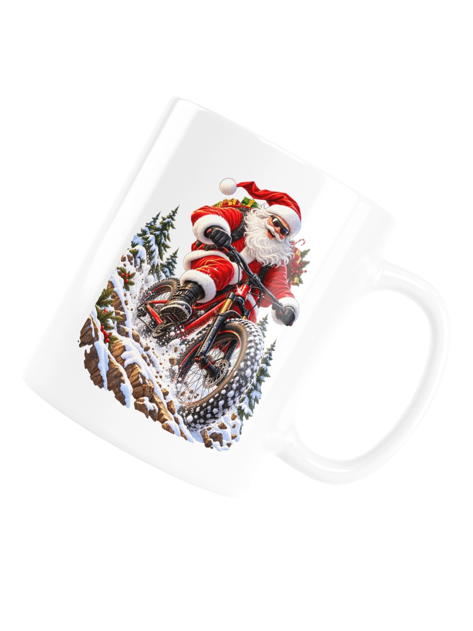 MOUNTAIN BIKING SANTA - MUG product image (16)