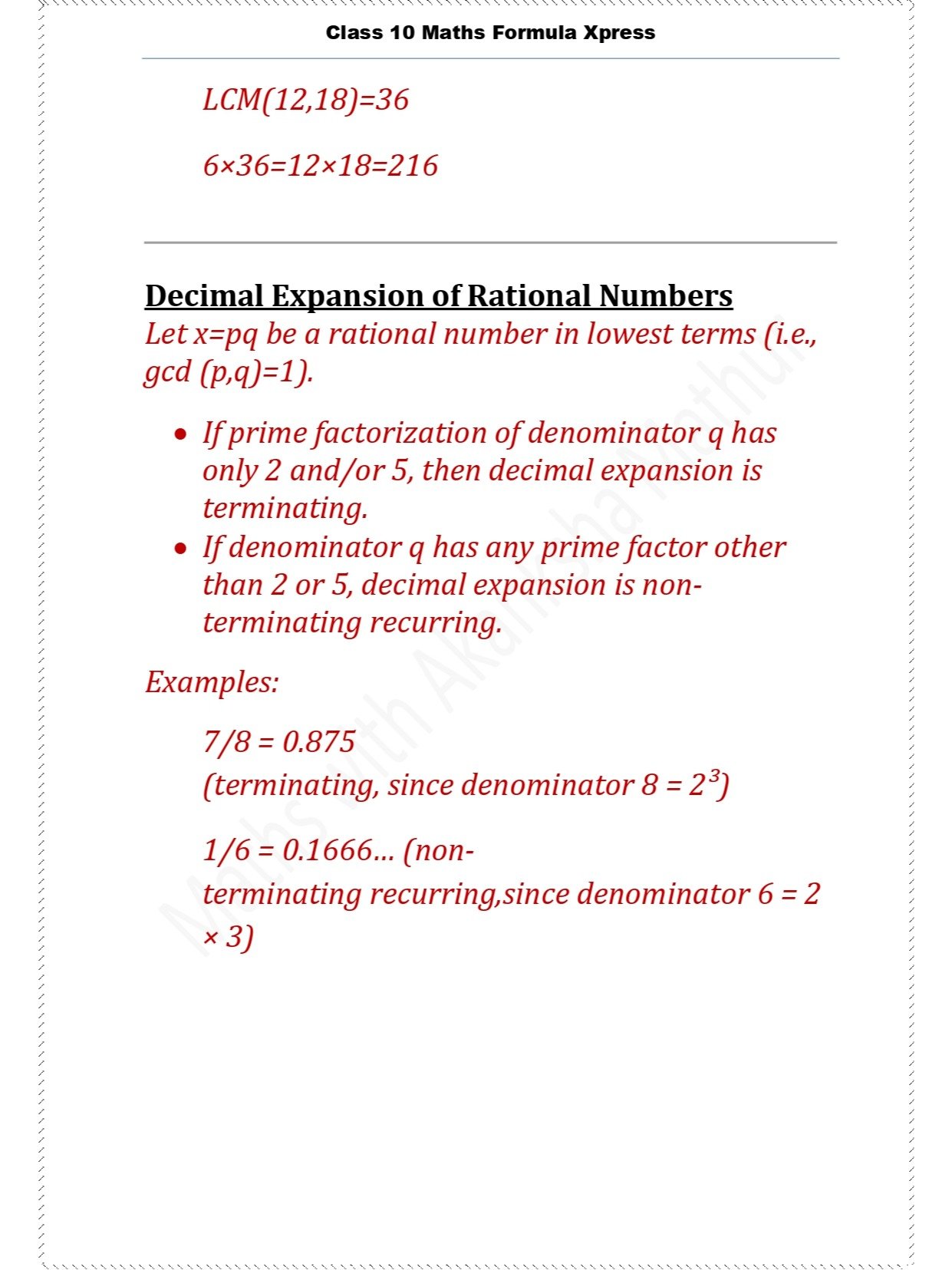 Class 10 Maths Formula Xpress product image (6)