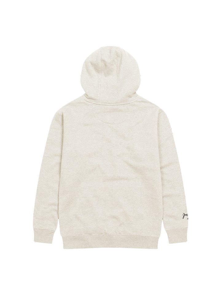 "Hey Soul" Embroidered Hoodie - Bone product image (2)