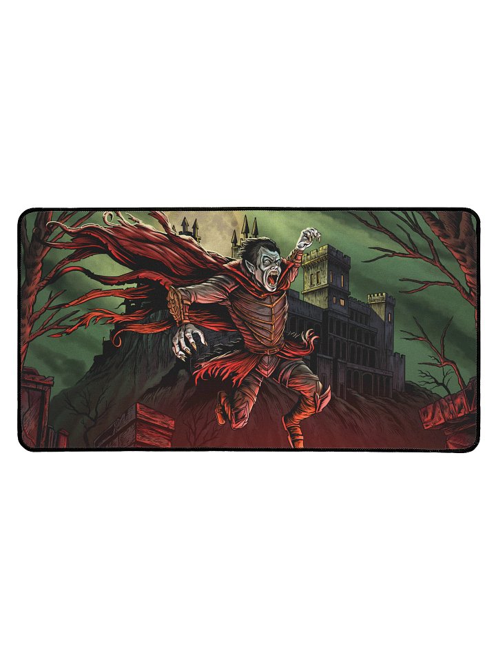 'Flying Vampire' Hand Drawn Playmat by DarkSideTokens! product image (1)