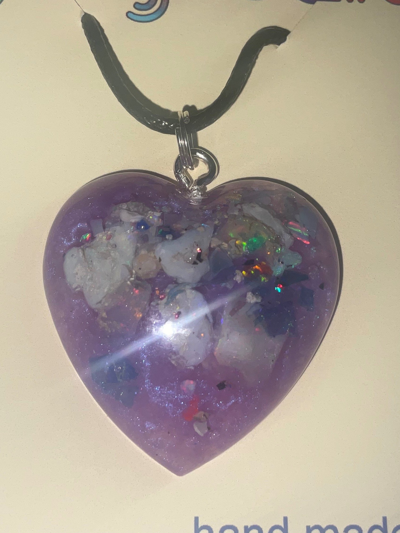 Beautiful Opal Heart Pendant product image (1)