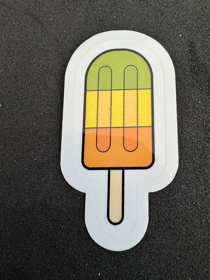 Retro Rocket Popsicle Sticker product image (1)