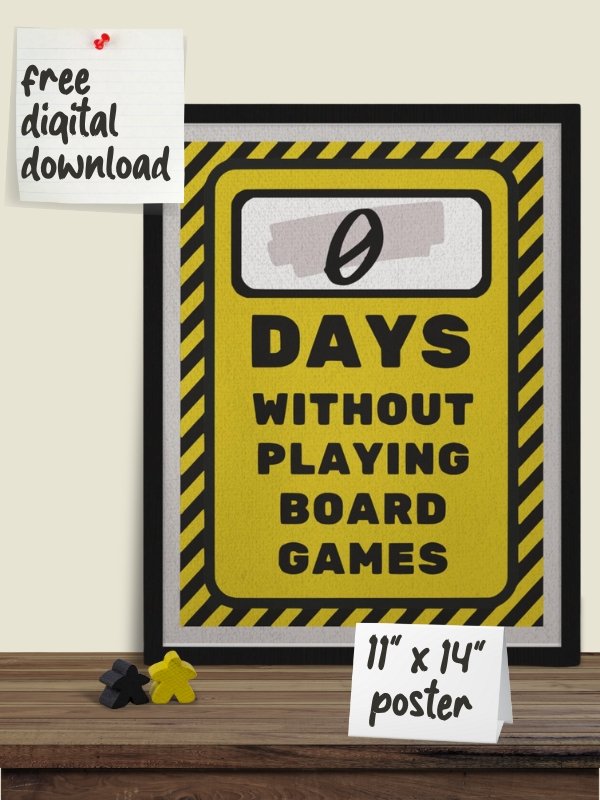 Workplace Accident Sign Board Game Room Poster - DIGITAL DOWNLOAD - 11" x 14" product image (1)