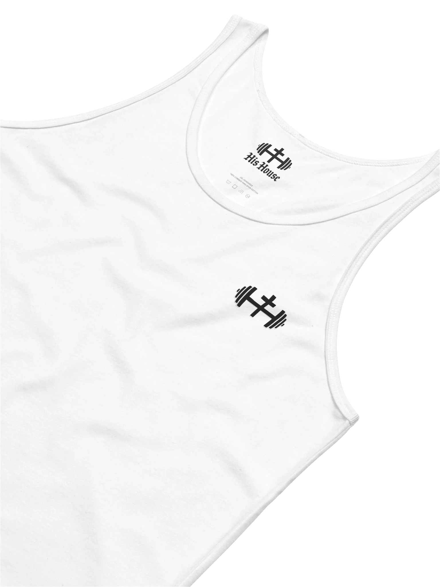 His House Mens Jersey Tank - Grey/White by His House