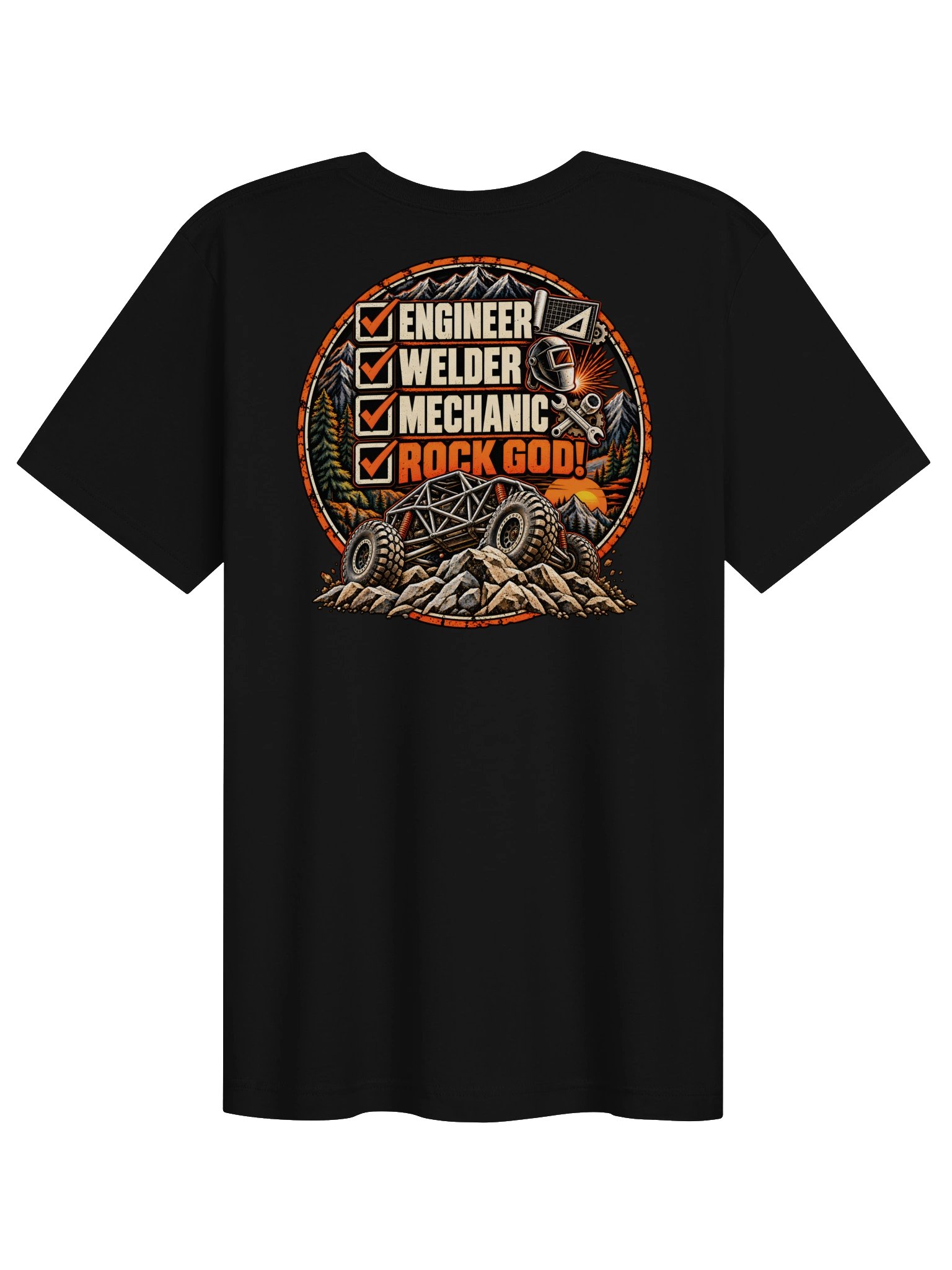Rock God Badge T-shirt product image (1)