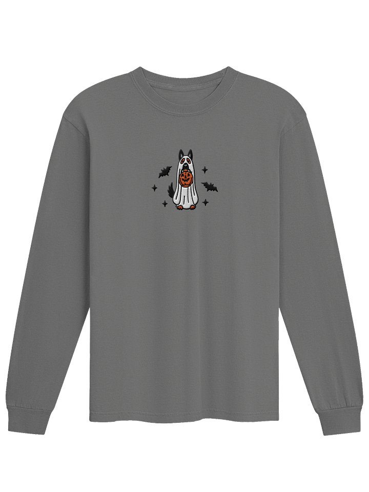 Halloween German Shepherd(Bicolor) Embroidered Long-Sleeve T-Shirt product image (9)