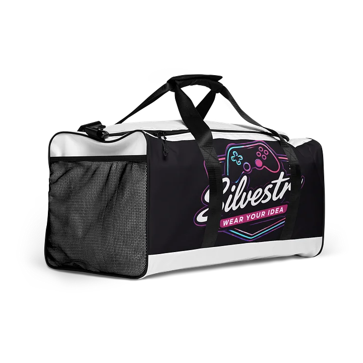 Neon Gaming Dreams All-Over Duffle Bag product image (2)