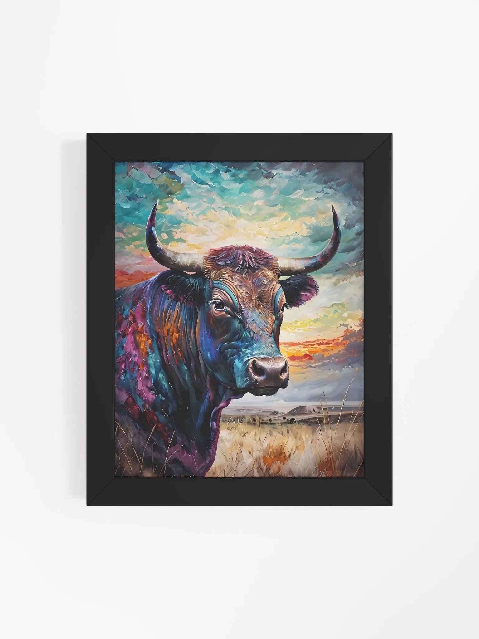 Vibrant Bull Framed Matte Poster product image (5)
