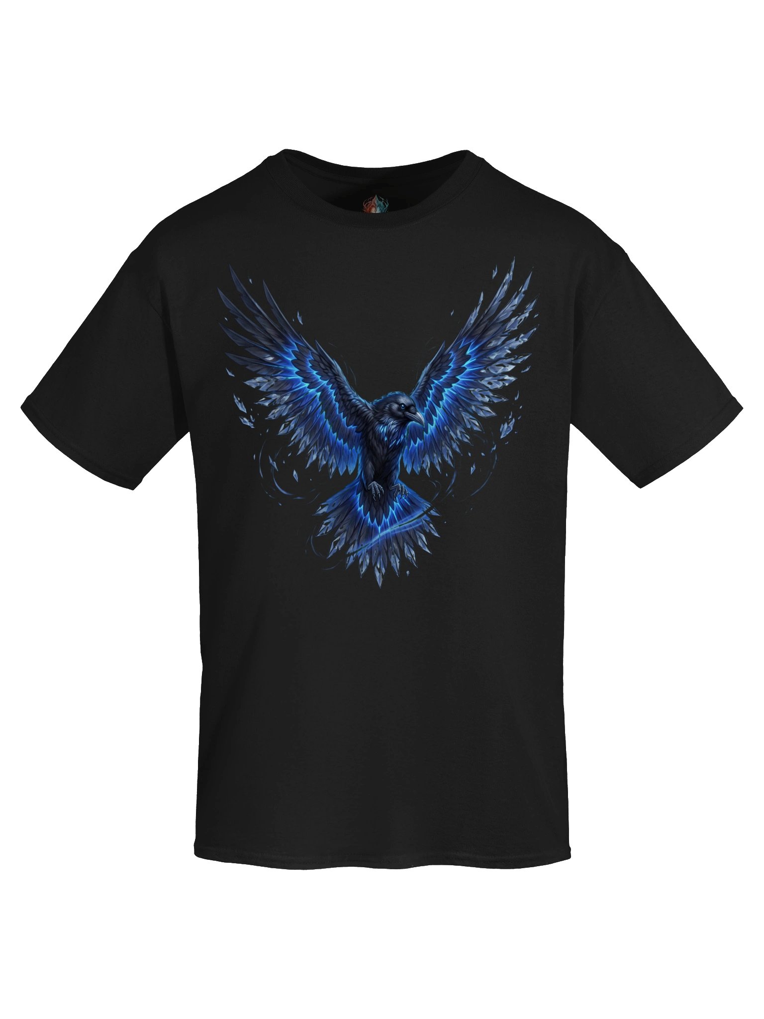 Crystal Raven Oracle | Psionic Fantasy Bird T-shirt product image (5)
