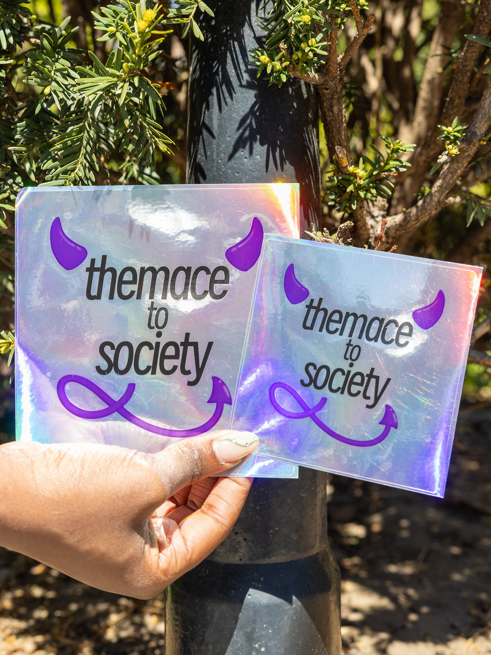 THEMACE TO SOCIETY Holographic Sticker (Square) product image (5)