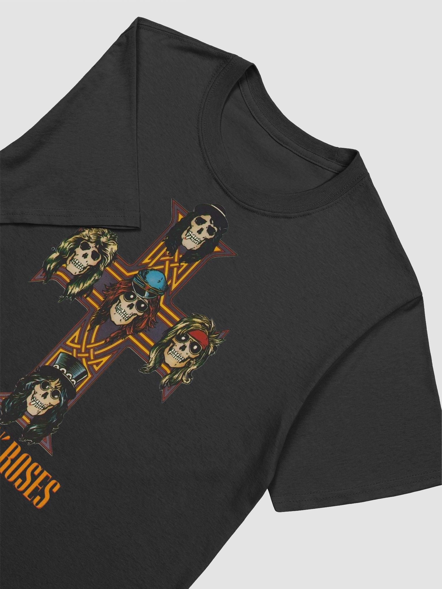 Guns N’ Roses Cross Skull T-Shirt | Iconic Band Symbol Graphic Tee | Classic Hard Rock Legacy Era product image (4)