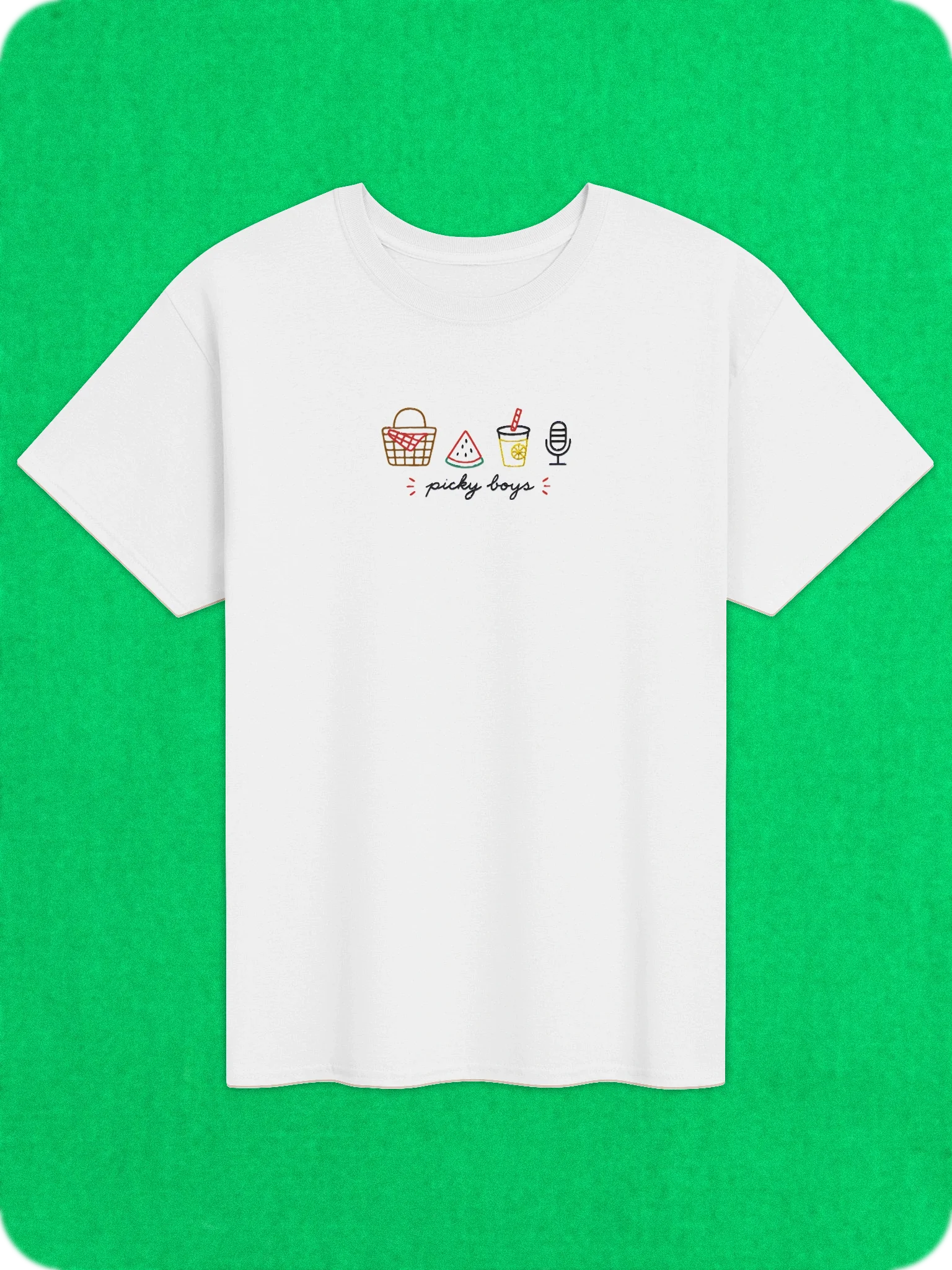 Summer Embroidered T-Shirt (6 Colors) product image (5)