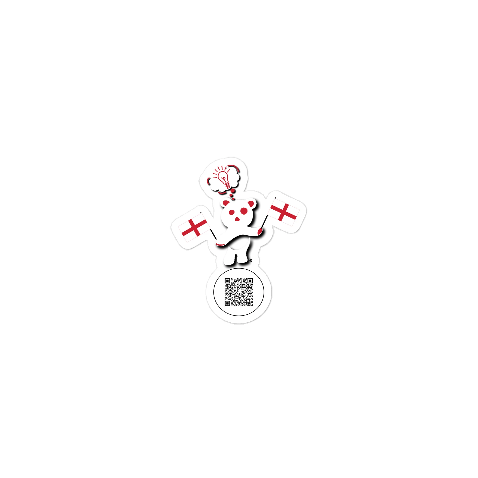 England — Country Bear Sticker | BehrBrained Media product image (1)