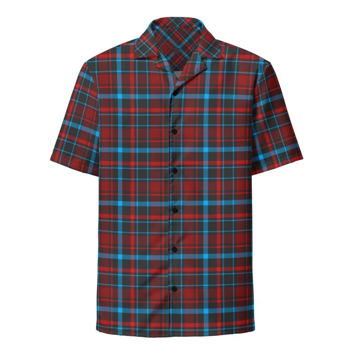 Jonny Rockford Branded Tartan Hawaiian Shirt product image (1)