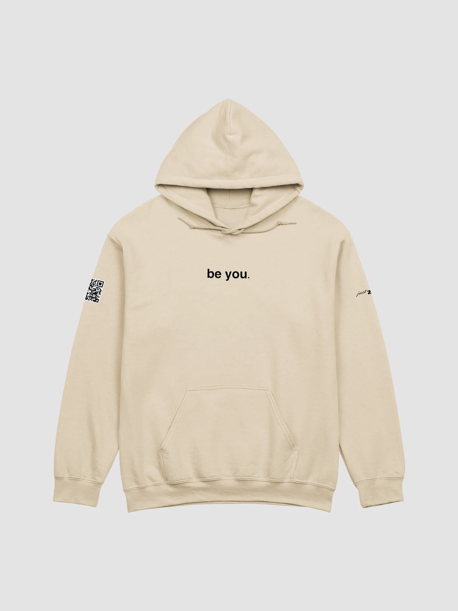 'be you.' hoodie (Sand)