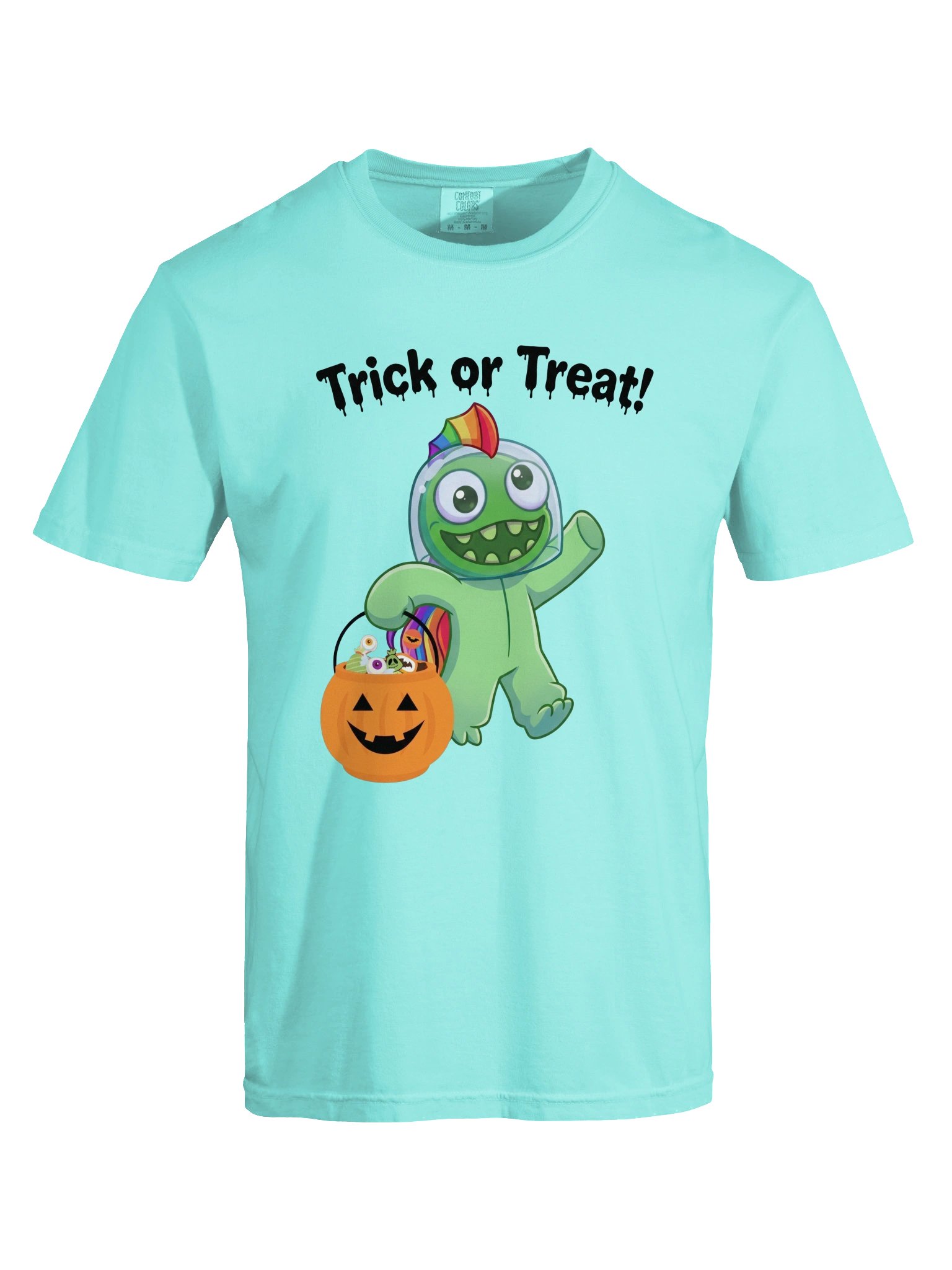 Green Girl Trick or Treat Halloween Tee product image (85)