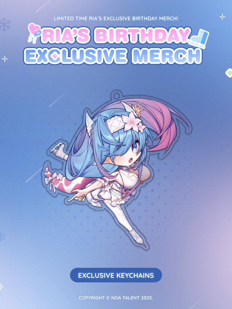 Ria's 2025 Birthday Acrylic Keychain product image (1)