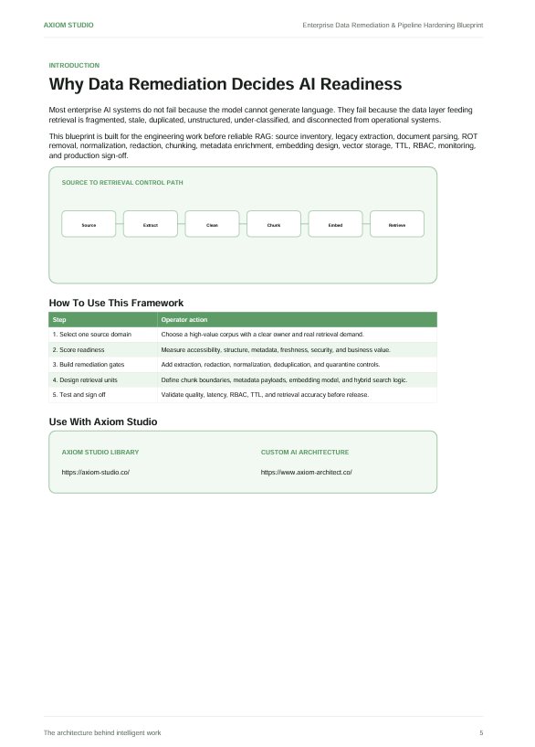 Axiom Enterprise Data Remediation & Pipeline Hardening Blueprint product image (2)