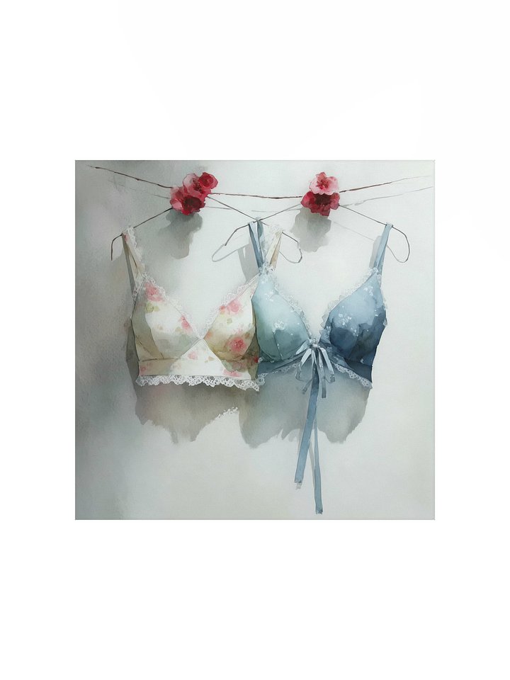 Powder Blue: Lace Bralettes product image (1)