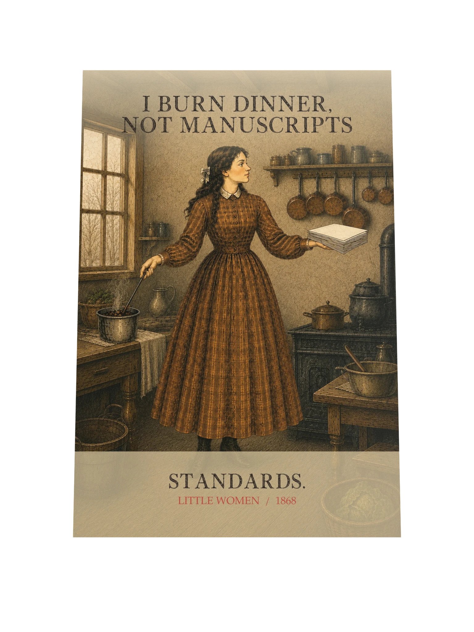 I Burn Dinner, Not Manuscripts — Little Women Art Print product image (9)