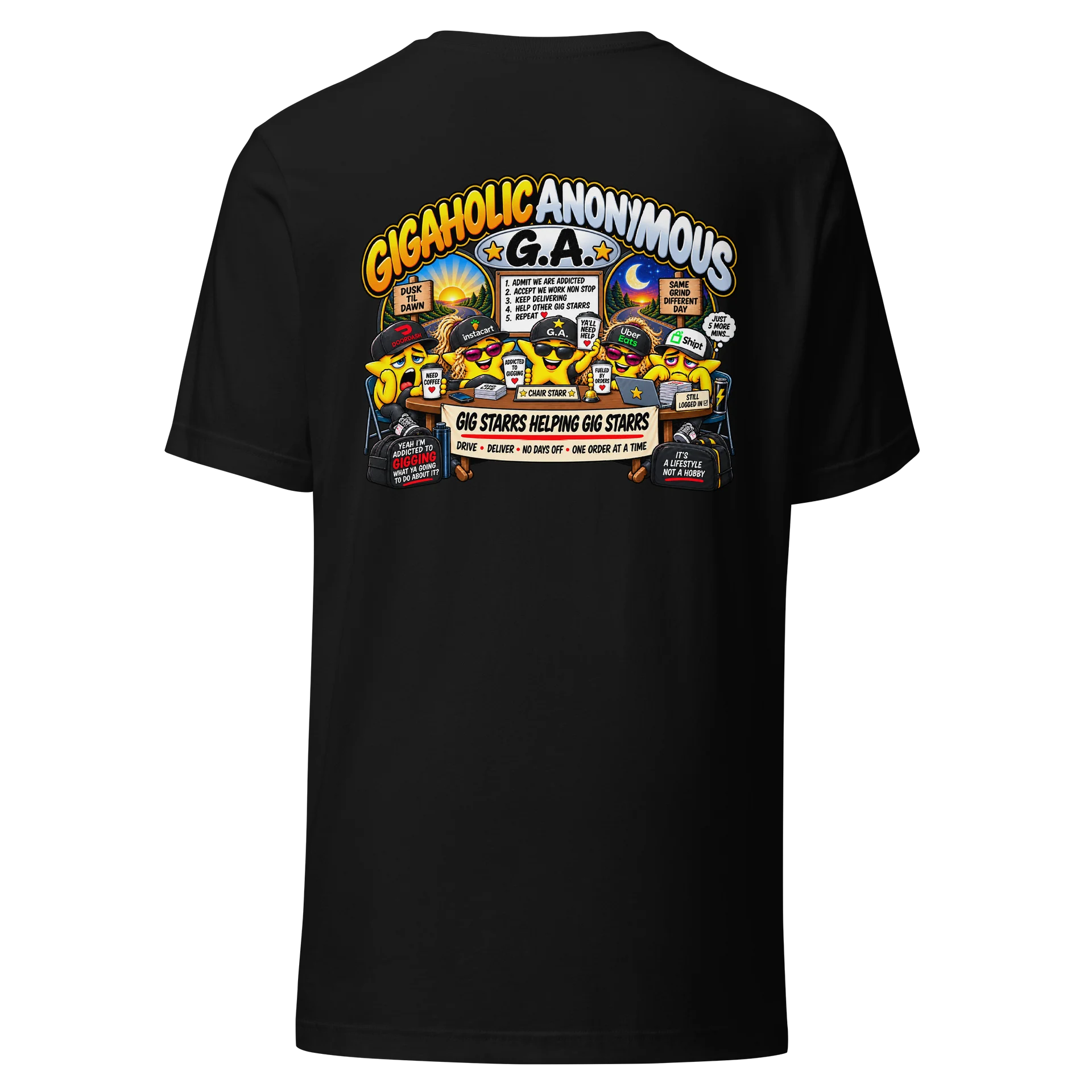G.A. Gigaholic Anonymous – Gig Starr Tee product image (5)