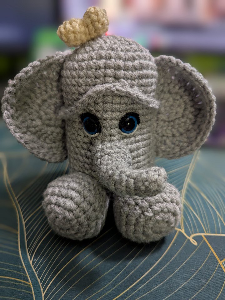 Handmade Crochet Elephant PP Ween product image (1)