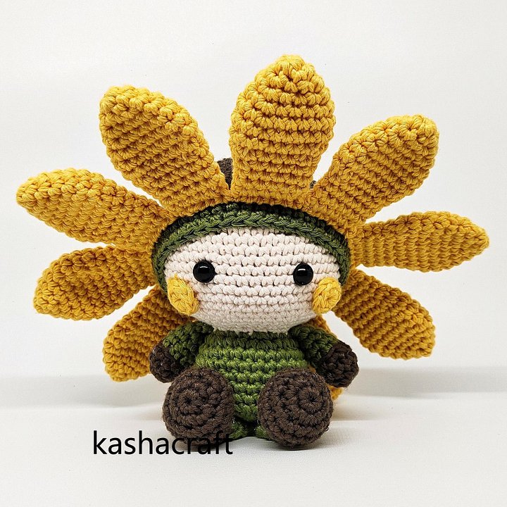 Sunny The Sunflower Amigurumi Crochet Doll Pattern Instruction product image (2)
