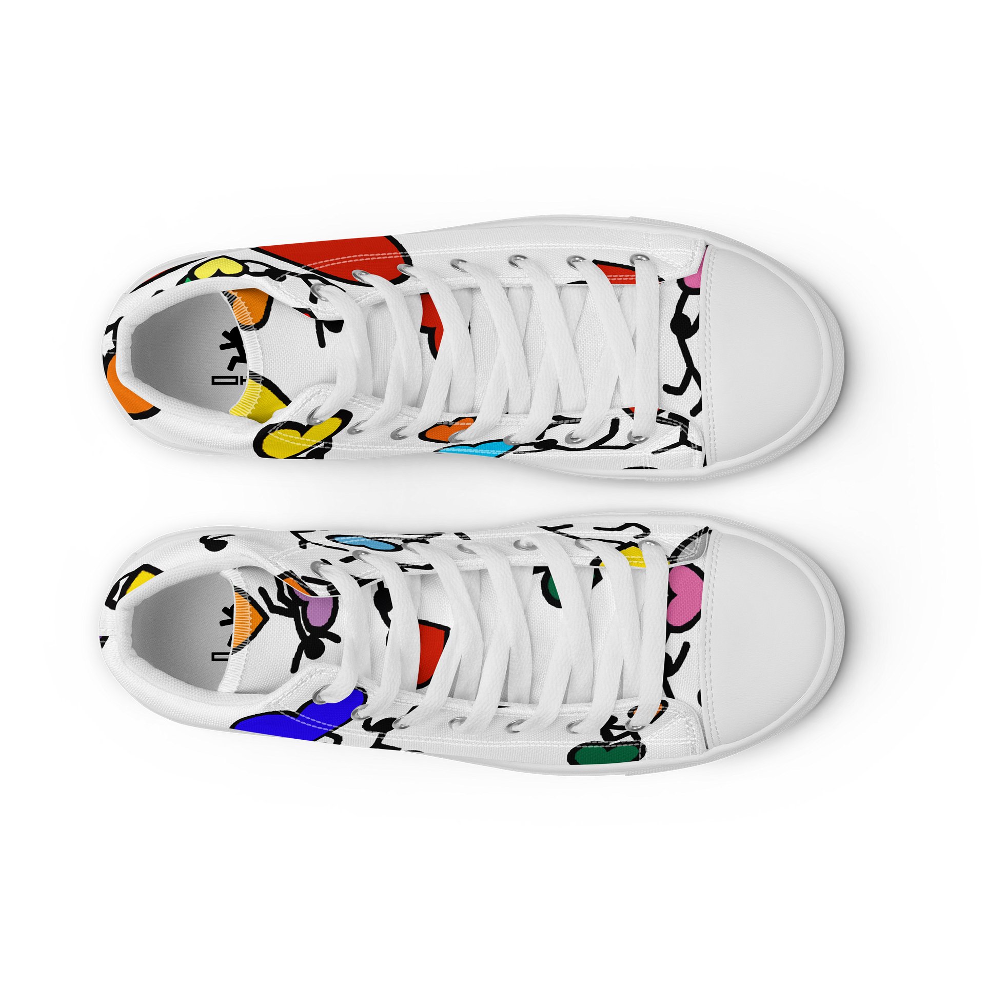 Love in Colour // Woman's Canvas Art High Tops product image (9)