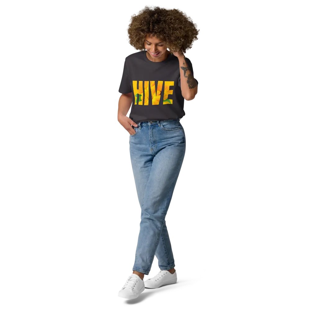 Floral HIVE Organic Tee - 100% cotton product image (177)