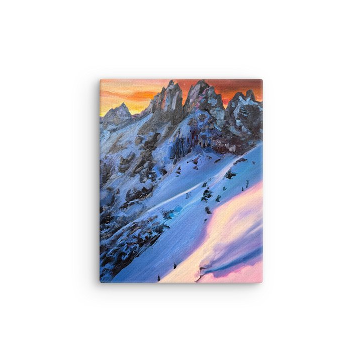 Downhill at sunset Giclee Canvas product image (1)