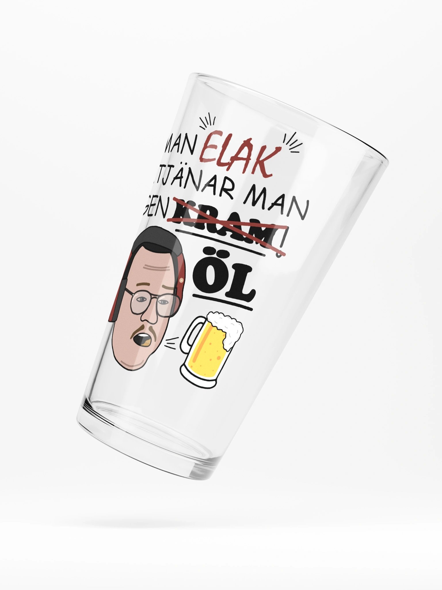 FÖRTJÄNAR INGEN ÖL - PINT GLASS product image (5)