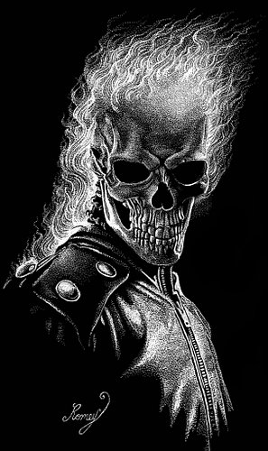 Remember this piece I did a few years ago, “THE RIDER II”? It was the second time I had attempted to draw this character. 

M...