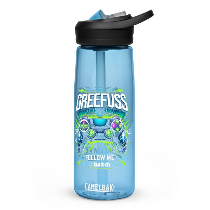 Neon Gaming Wings Sports Water Bottle product image (1)