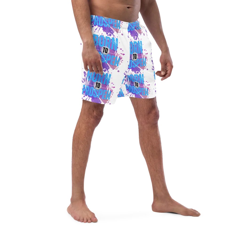 Born to Prosper All-Over Swim Trunks product image (8)