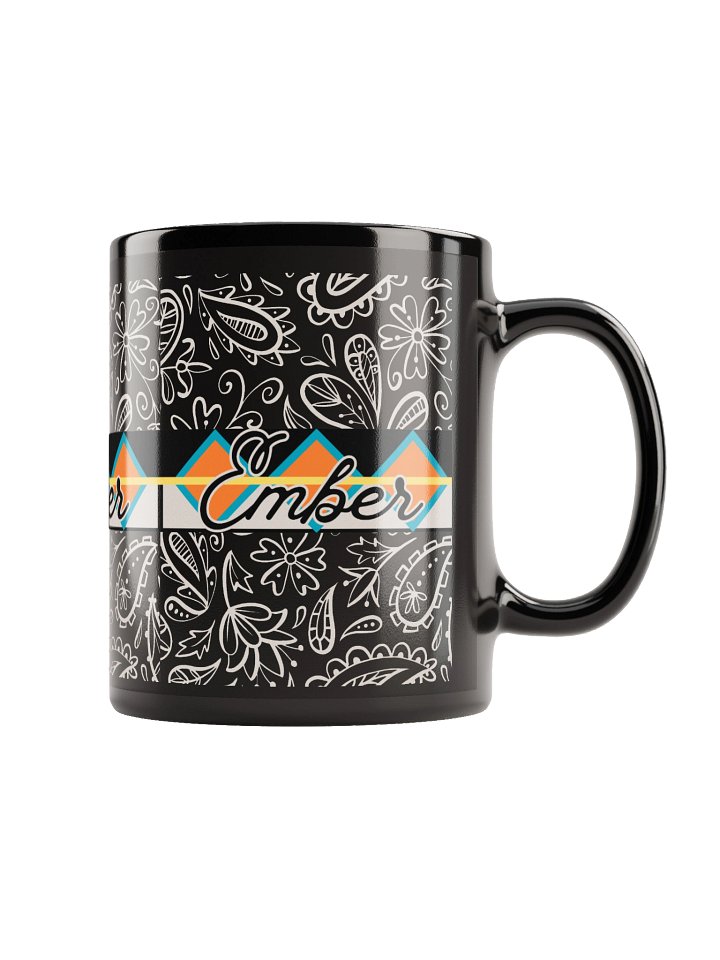 Black Paisley Elegance Mug product image (1)