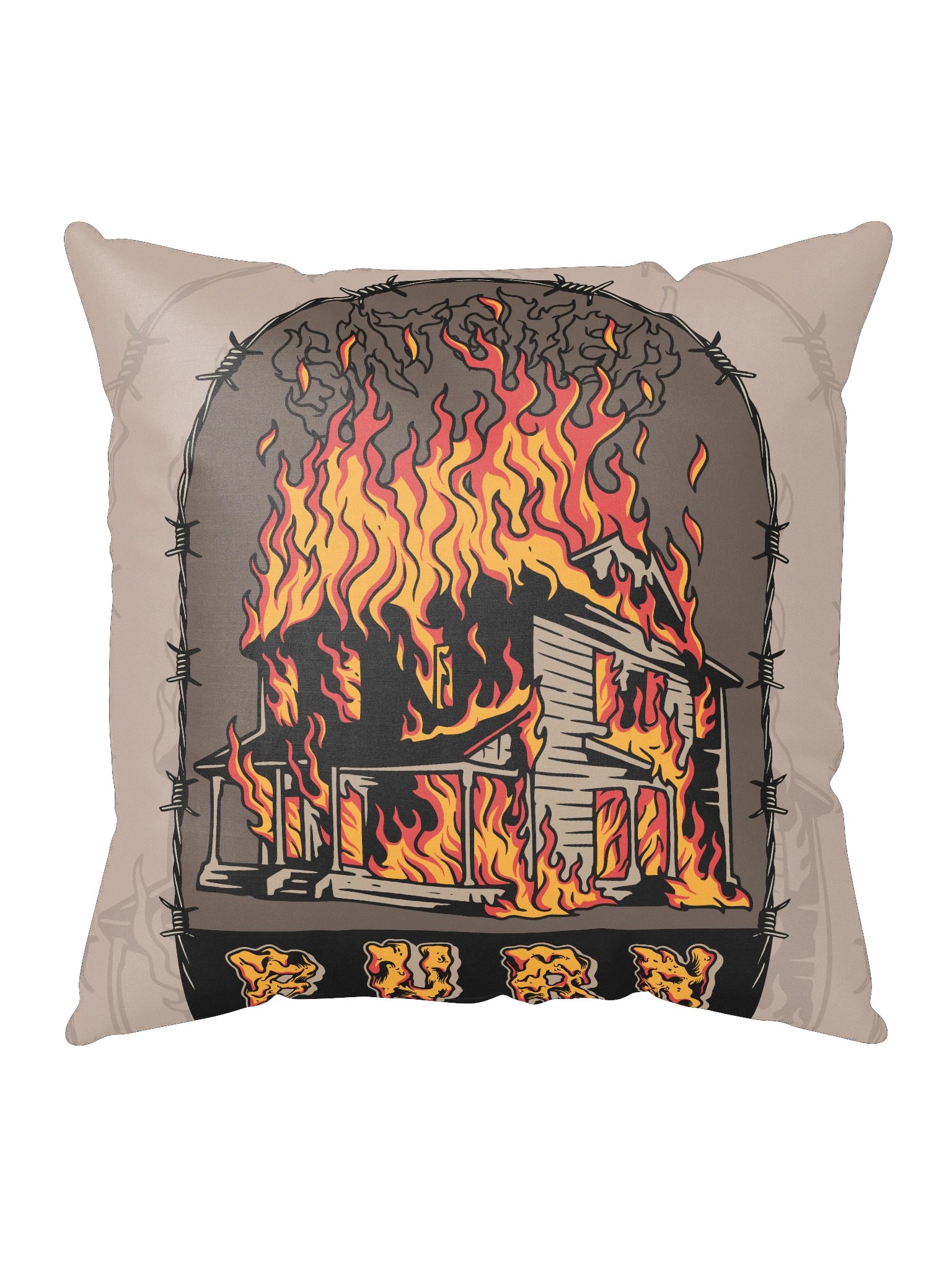 BURN Throw Pillow product image (3)