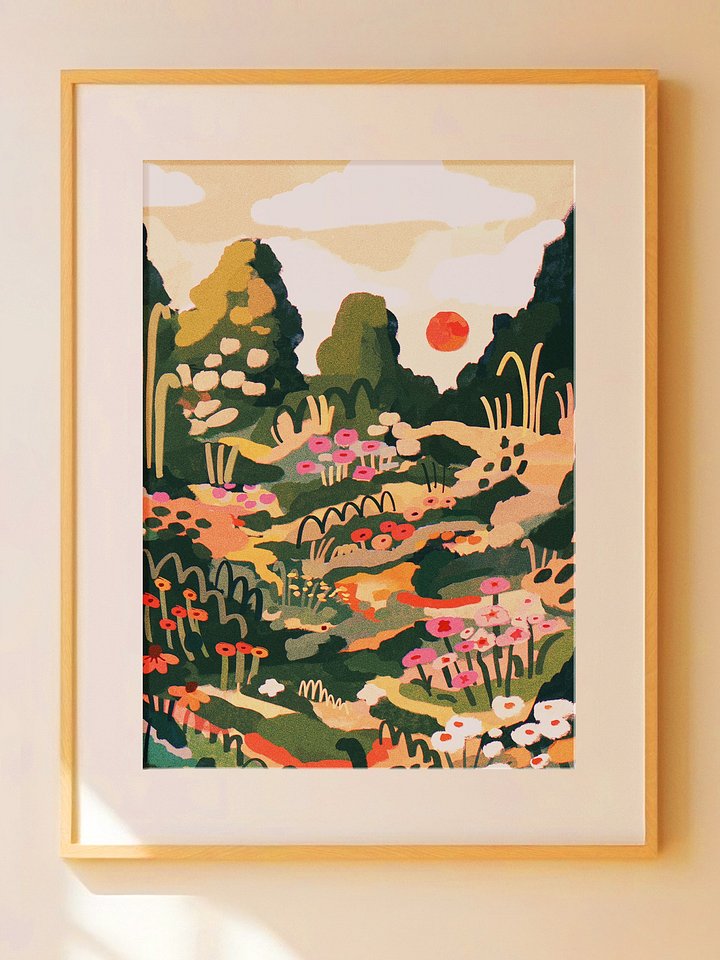 Floral Landscape Print product image (1)