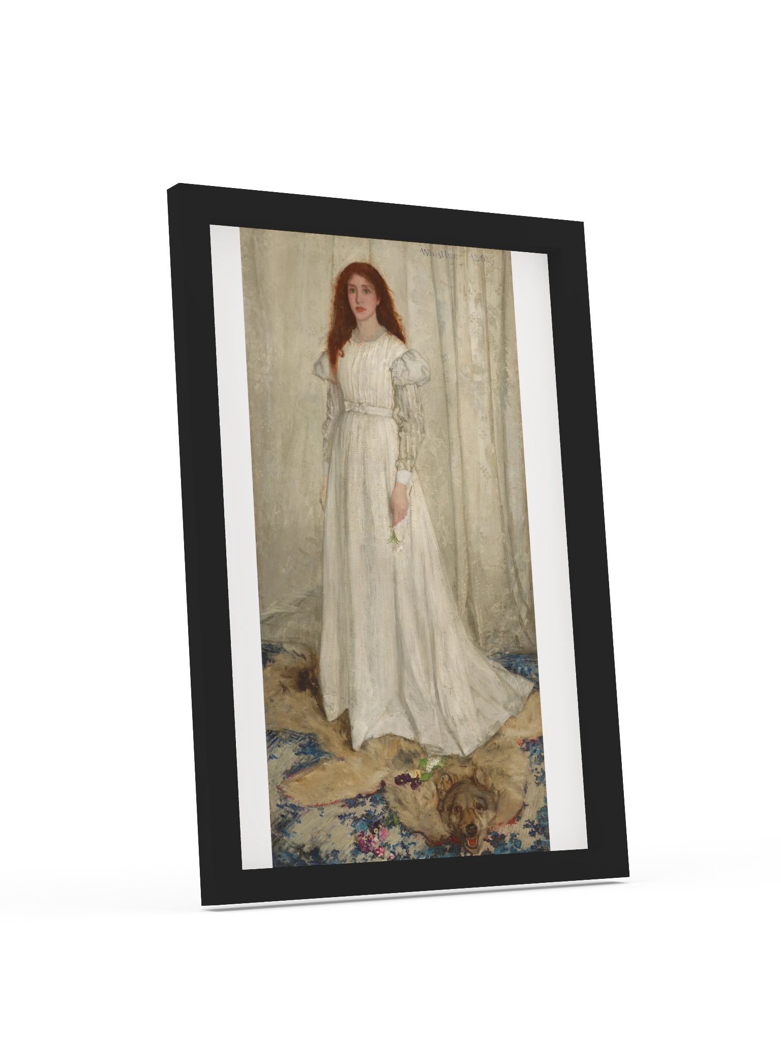 Whistler, Symphony in White, No. 1: The White Girl Fine Art Print product image (4)