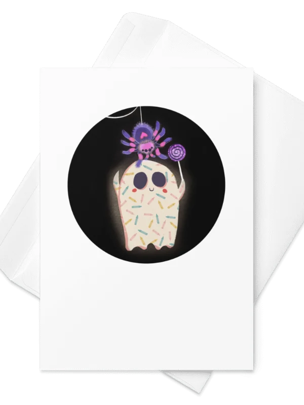 Little Ghost and the Pet Spider - Greeting Card product image (5)