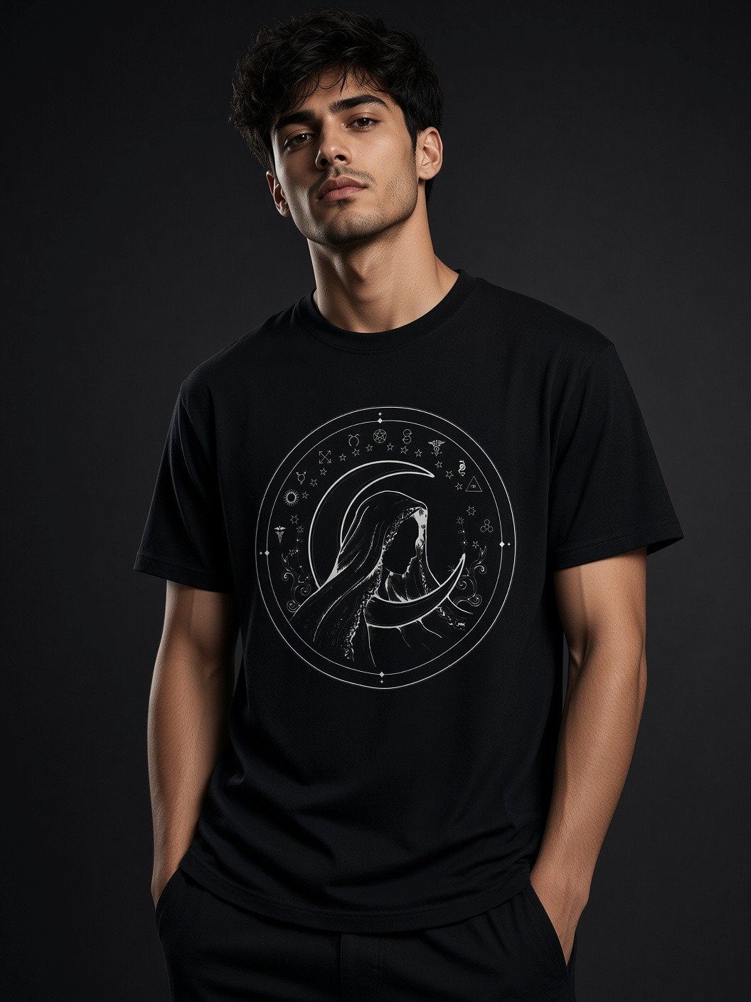 The Shrouded Oracle // Astrological Heavyweight Tee product image (2)