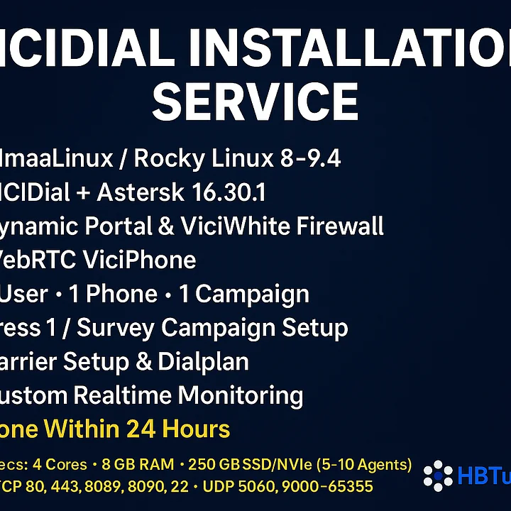 Vicidial Installation with custom Realtime monitoring and Configuration product image (1)